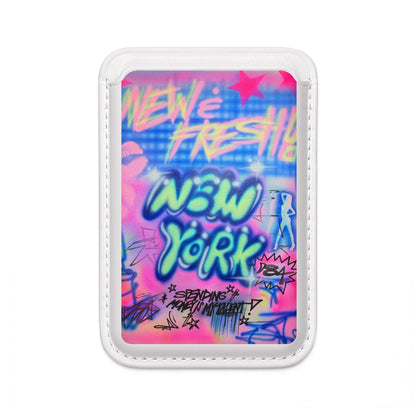 "spending $$ is my talent" airbrush vegan wallet (Magsafe® Compatible)