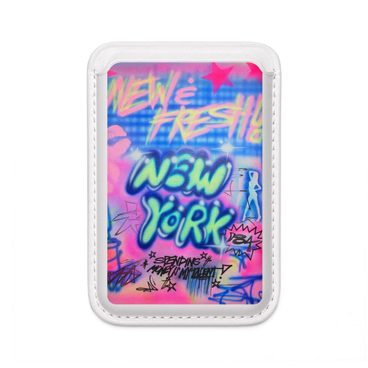 "spending $$ is my talent" airbrush vegan wallet (Magsafe® Compatible)