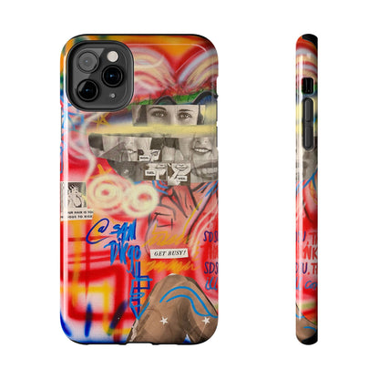 "get busy!" airbrush iPhone case