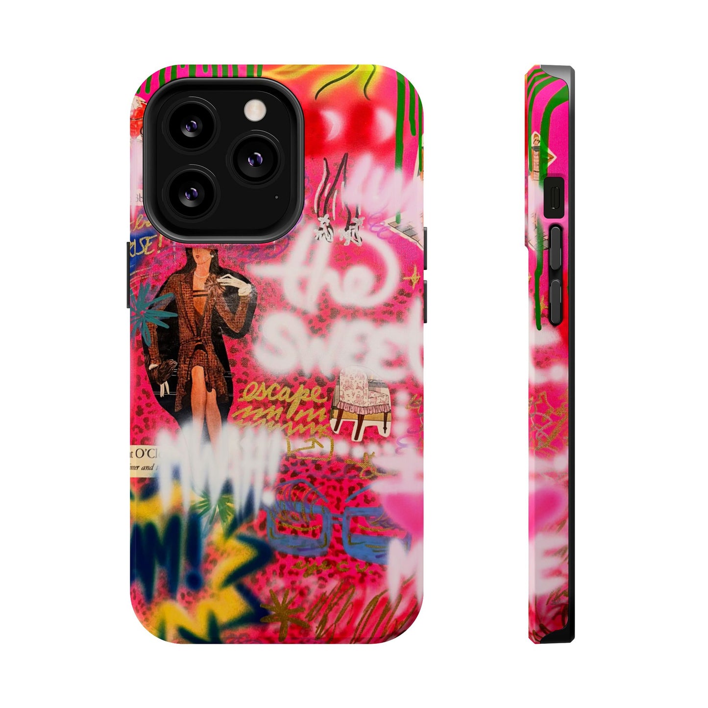 MagSafe "sweet escape" airbrush iPhone case