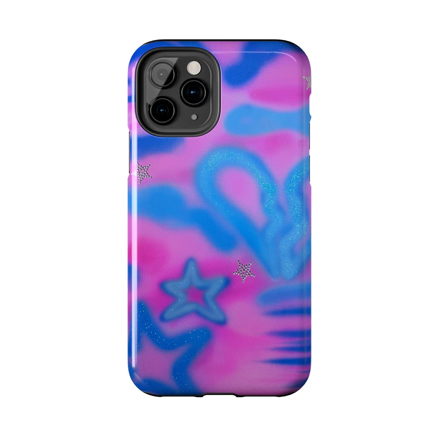 "blue camo" airbrush iPhone case