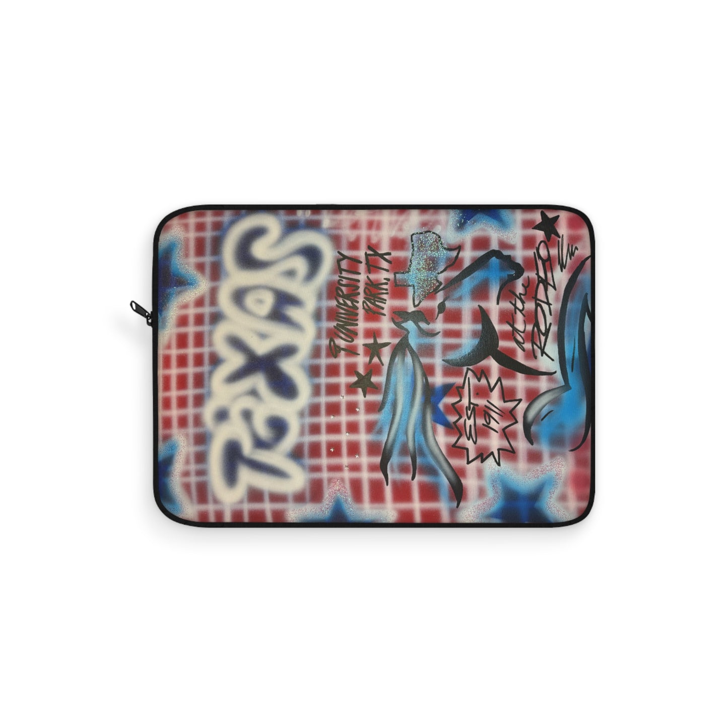 'texas" airbrush laptop sleeve