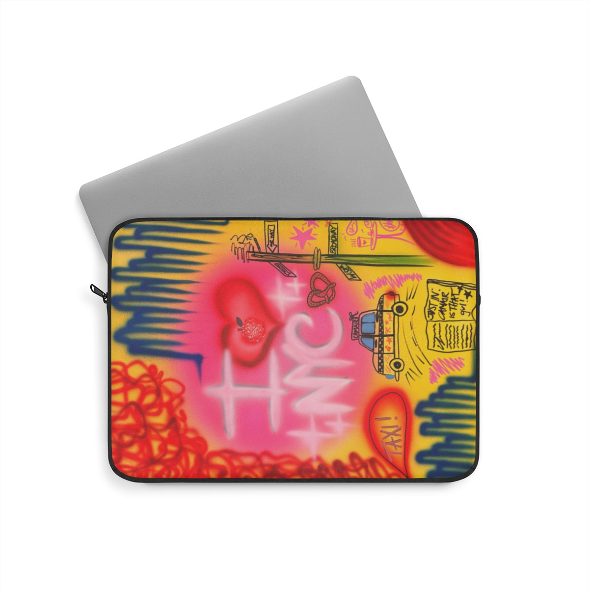 "in the city" airbrush laptop sleeve