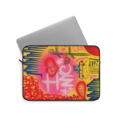 "in the city" airbrush laptop sleeve