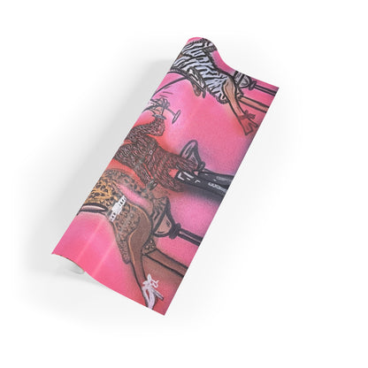 "party diva" airbrush wrapping paper