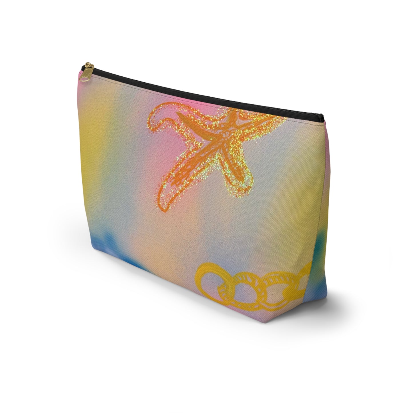 "sweet starfish" airbrush makeup pouch