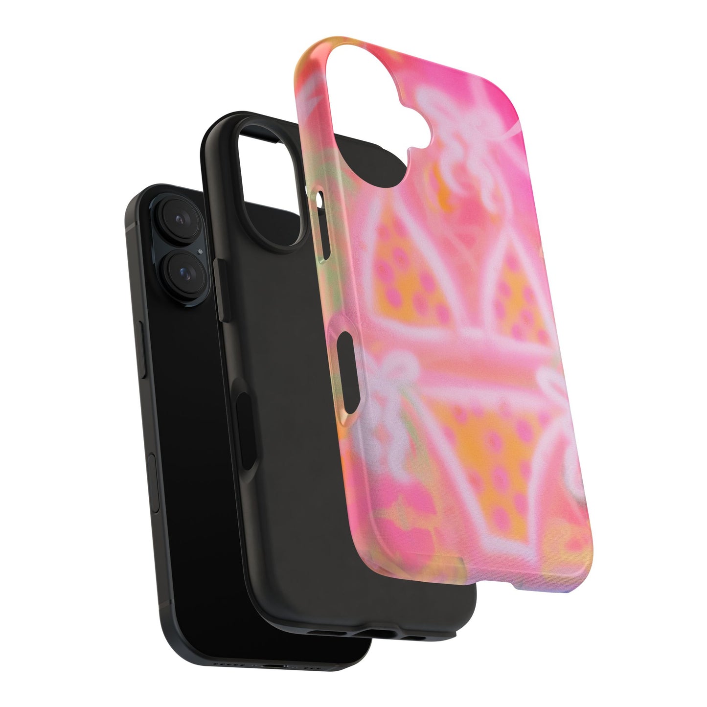 "yellow polka dot bikini" airbrush iPhone case