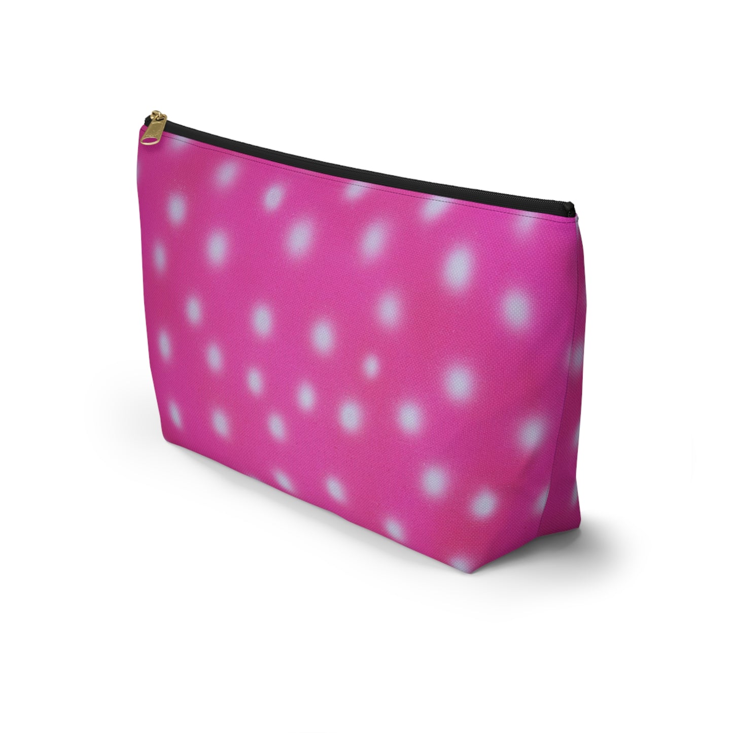 "bubblegum polka dot" airbrush makeup pouch