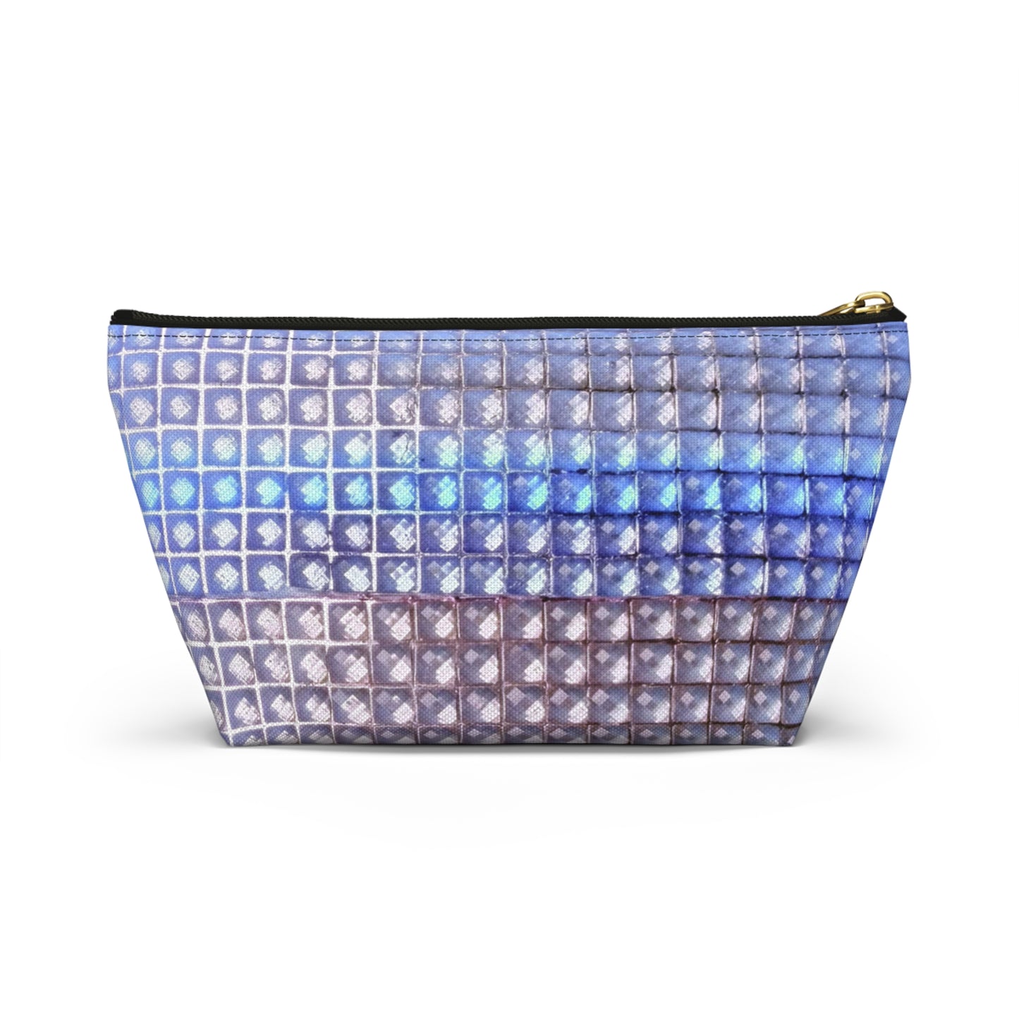 "blue studs" airbrush makeup pouch