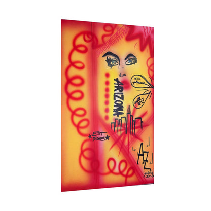 "tempe, arizona" airbrush rolled print