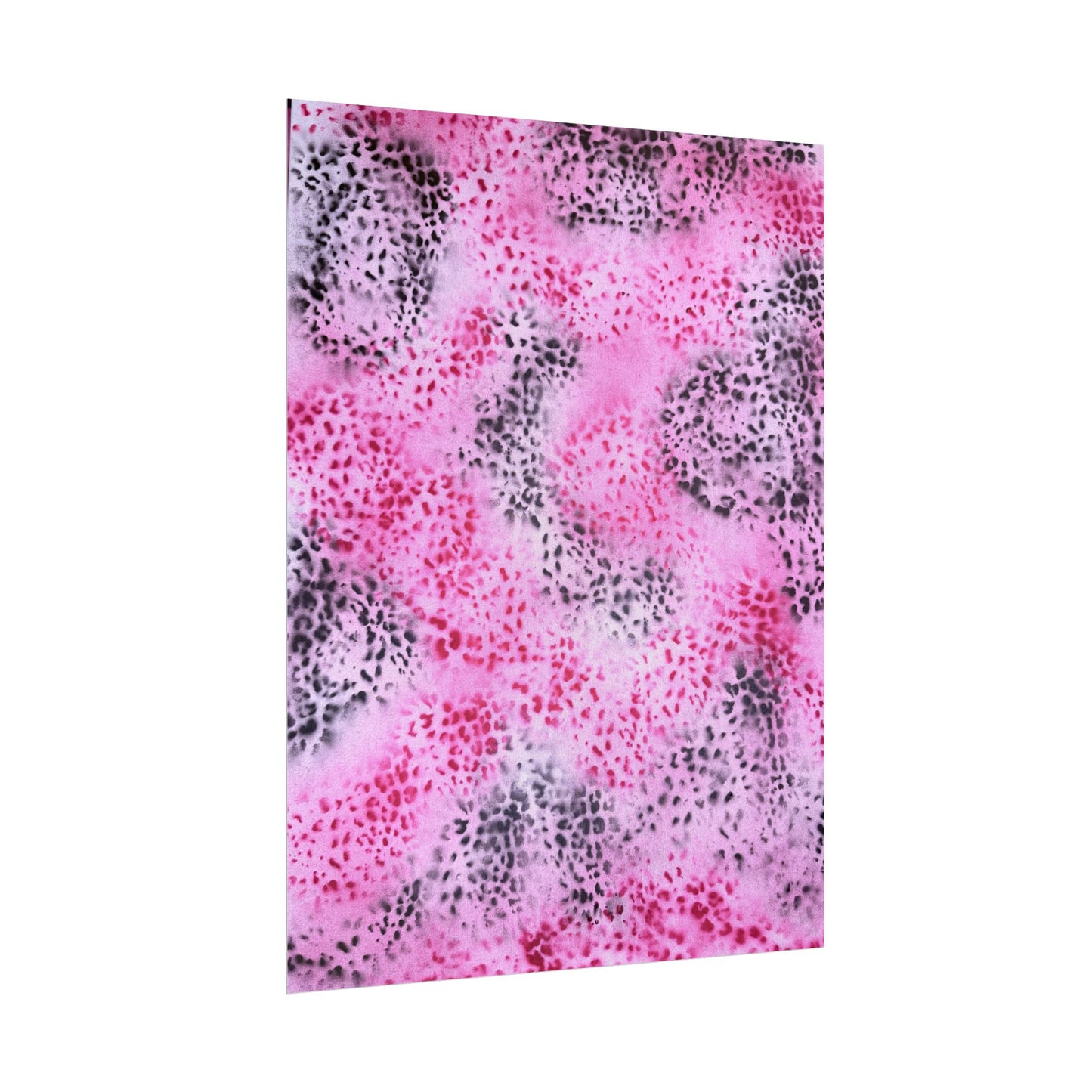 "pink cheetah pt. 2" airbrush rolled print