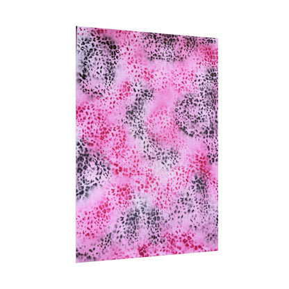 "pink cheetah pt. 2" airbrush rolled print