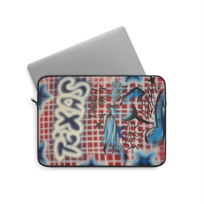 'texas" airbrush laptop sleeve
