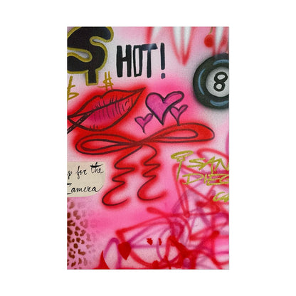 "IT girl" airbrush rolled print