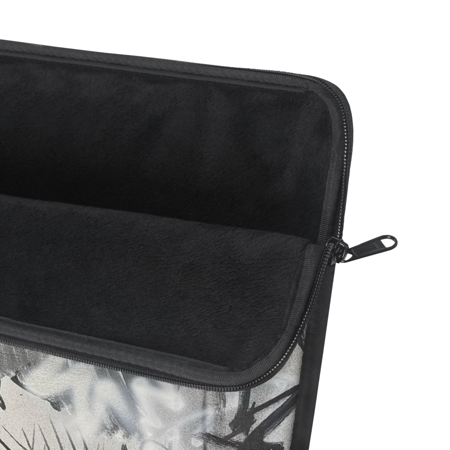 "monochrome mood" airbrush laptop sleeve