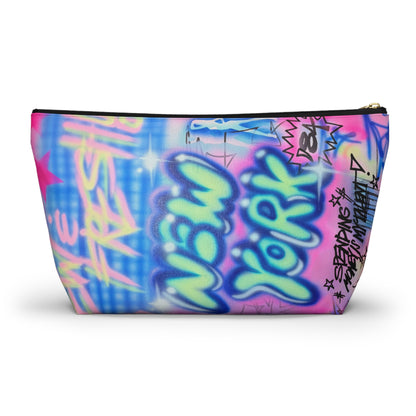 "spending $$ is my talent" airbrush makeup pouch