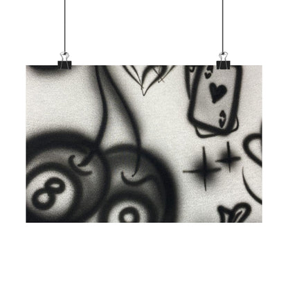 "hidden ace" airbrush horizontal print