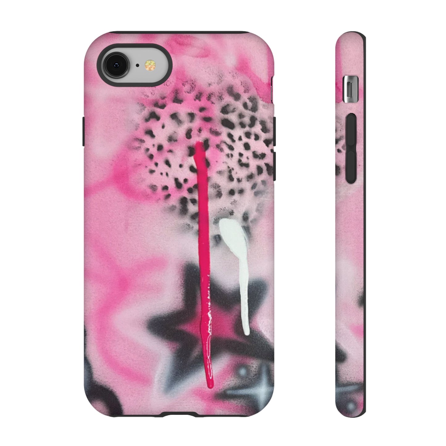 "pink cheetah" airbrush iPhone case