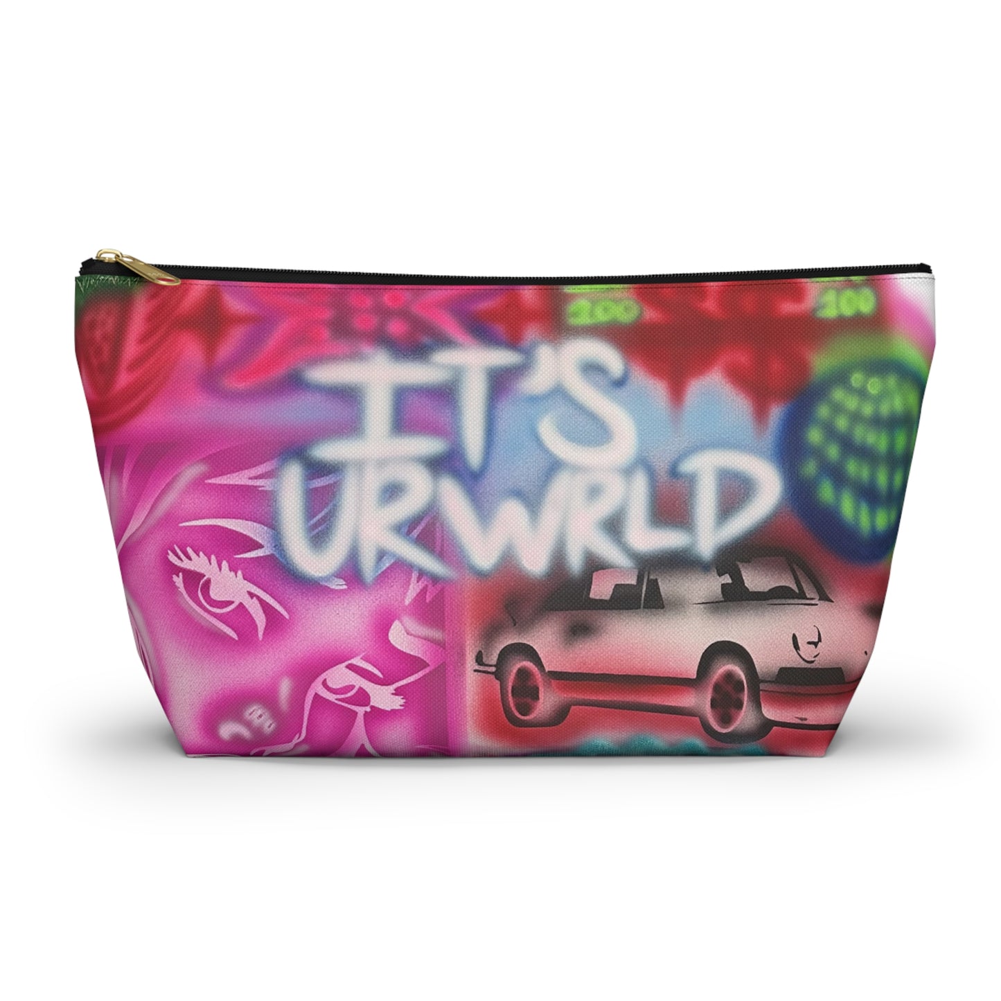 "it's ur WRLD" airbrush makeup pouch