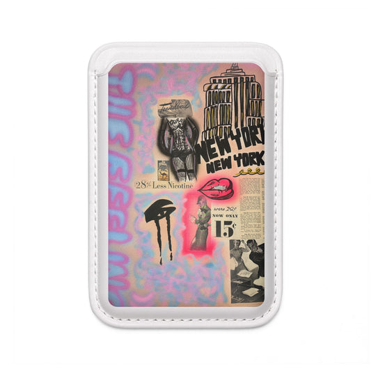 "new york, new york" airbrush vegan wallet (Magsafe® Compatible)