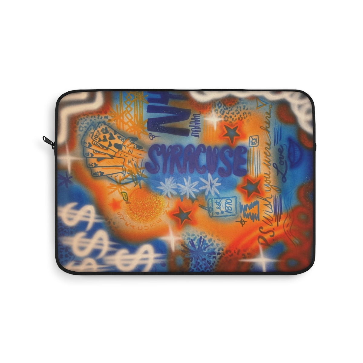 "syracuse, ny" airbrush laptop sleeve