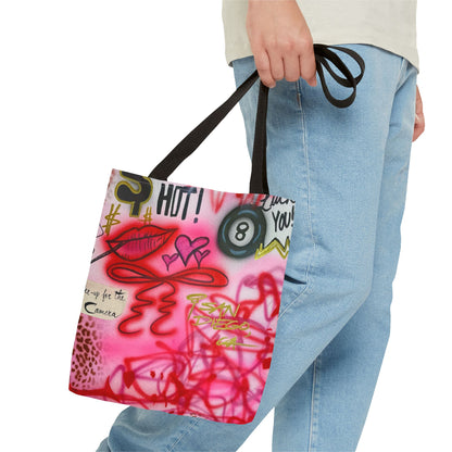 "IT girl" airbrush tote bag