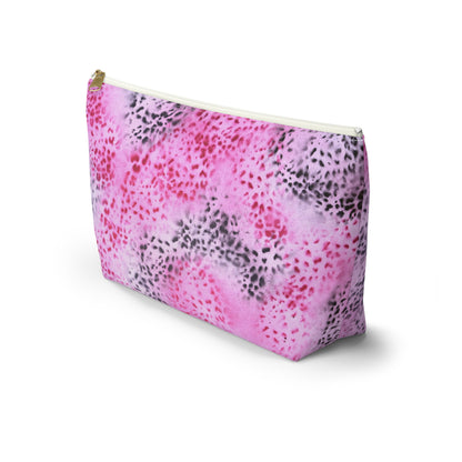 "pink cheetah pt. 2" airbrush makeup pouch