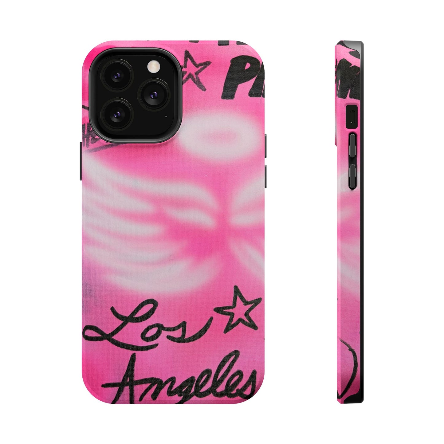 "pink angel wings" airbrush iPhone case