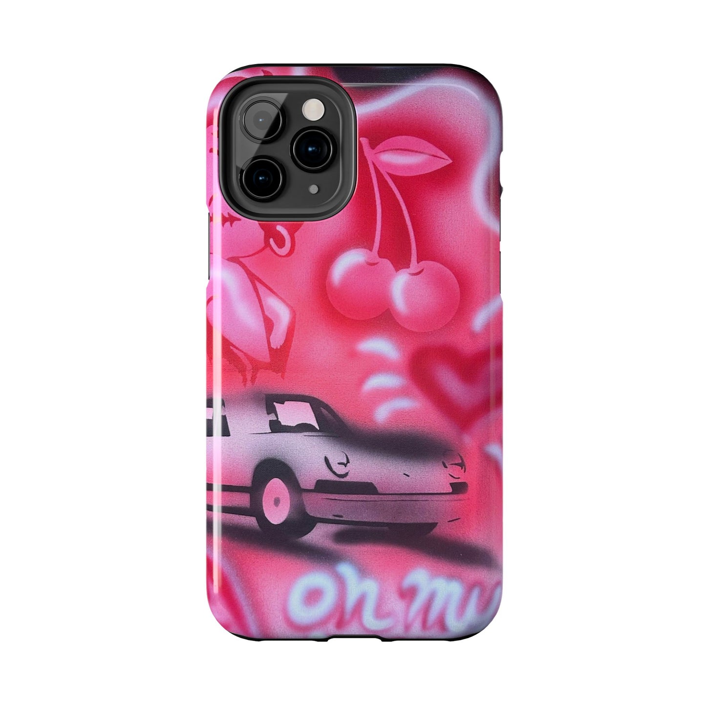 "on her way" airbrush iPhone case
