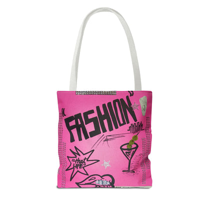 "high fashion" airbrush tote bag