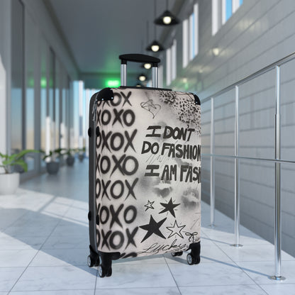 "i am fashion" airbrush suitcase