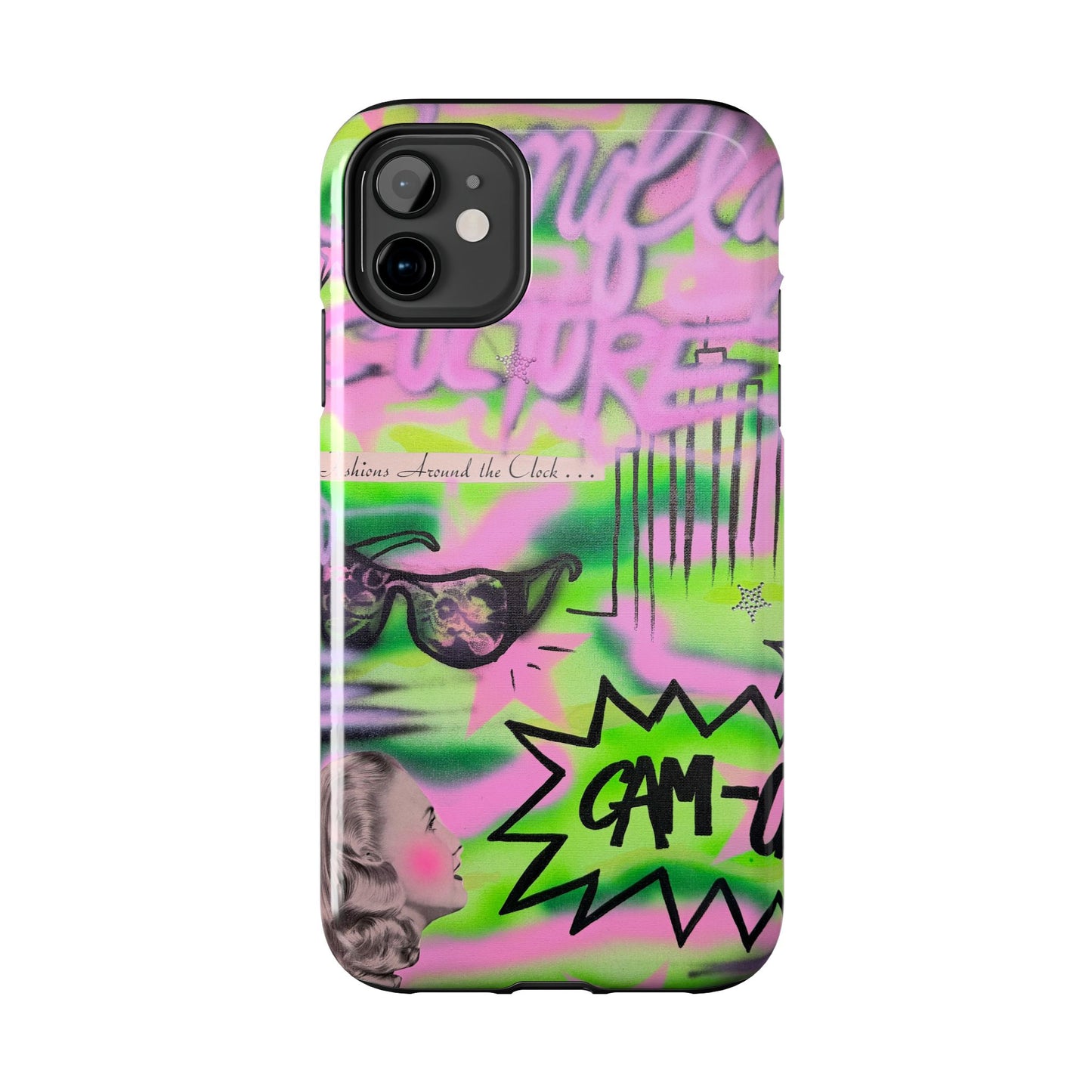 "green camo" airbrush iPhone case