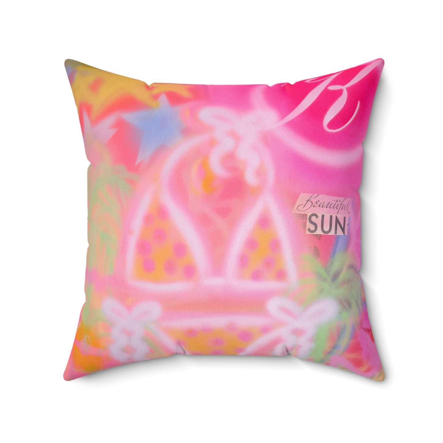 "camair x kaete" airbrush pillow