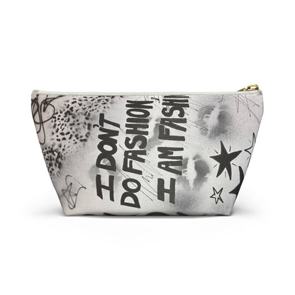 "i am fashion" airbrush makeup pouch