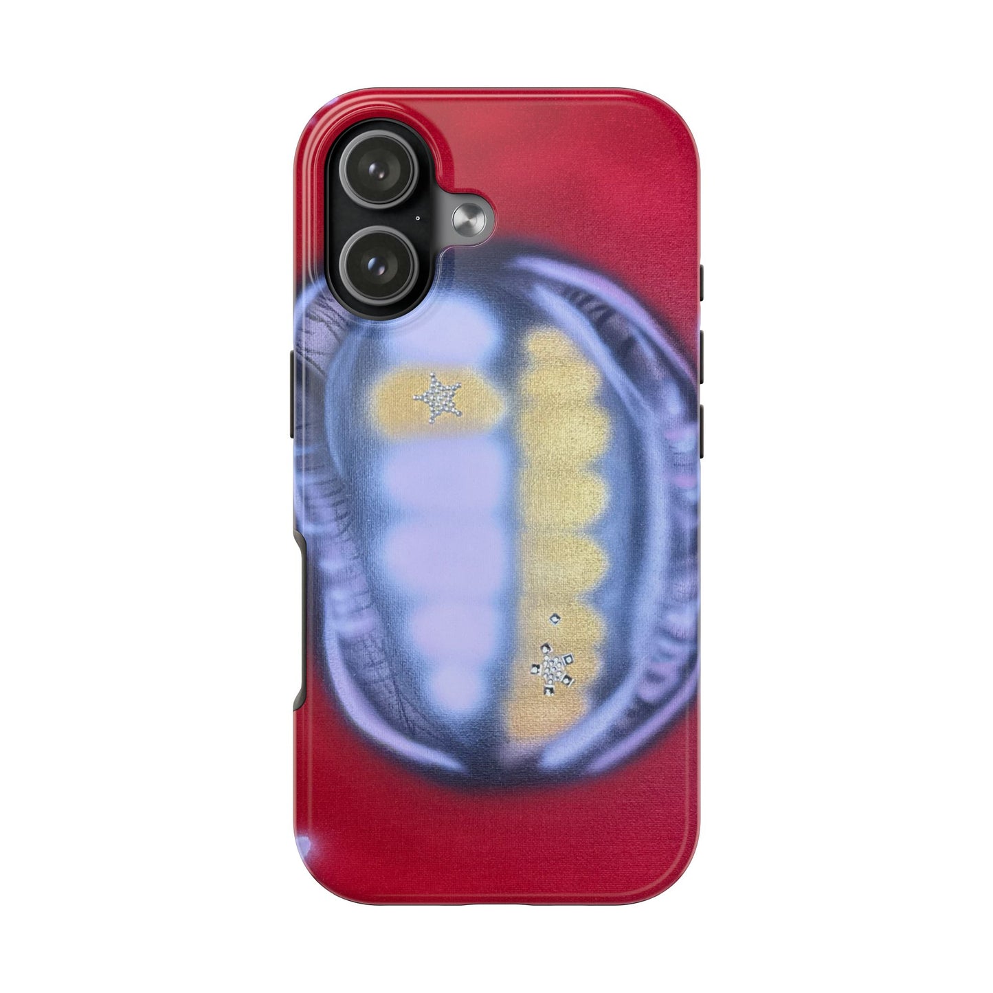 "bite me bling" airbrush iPhone case