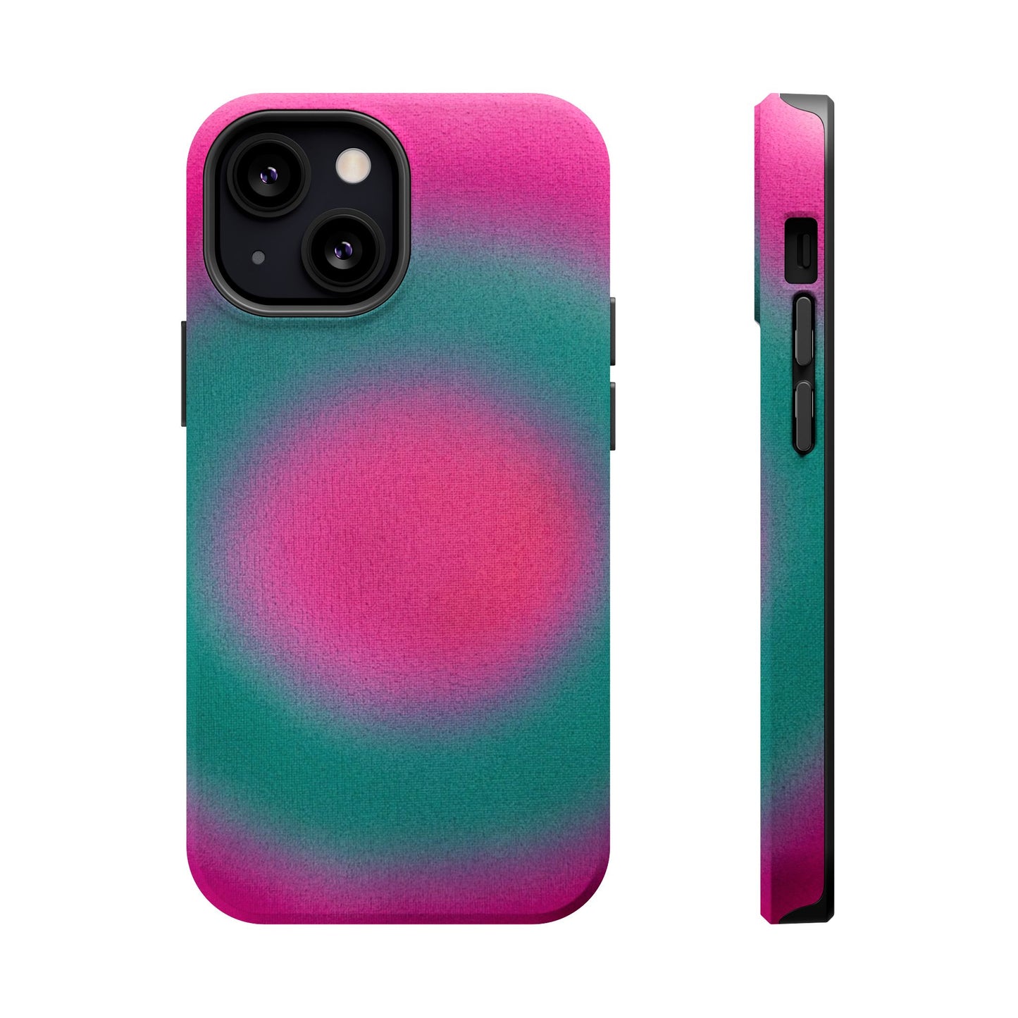 MagSafe "watermelon swirl aura" airbrush iPhone case