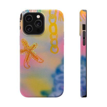 MagSafe "sweet starfish" airbrush iPhone case