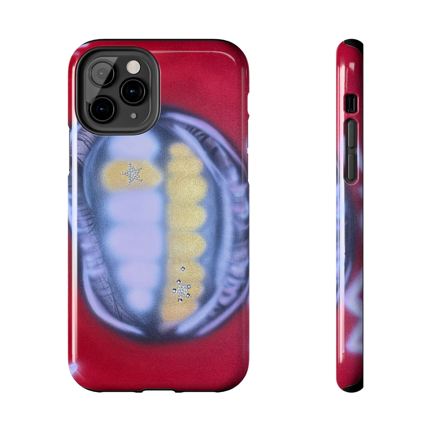 "bite me bling" airbrush iPhone case