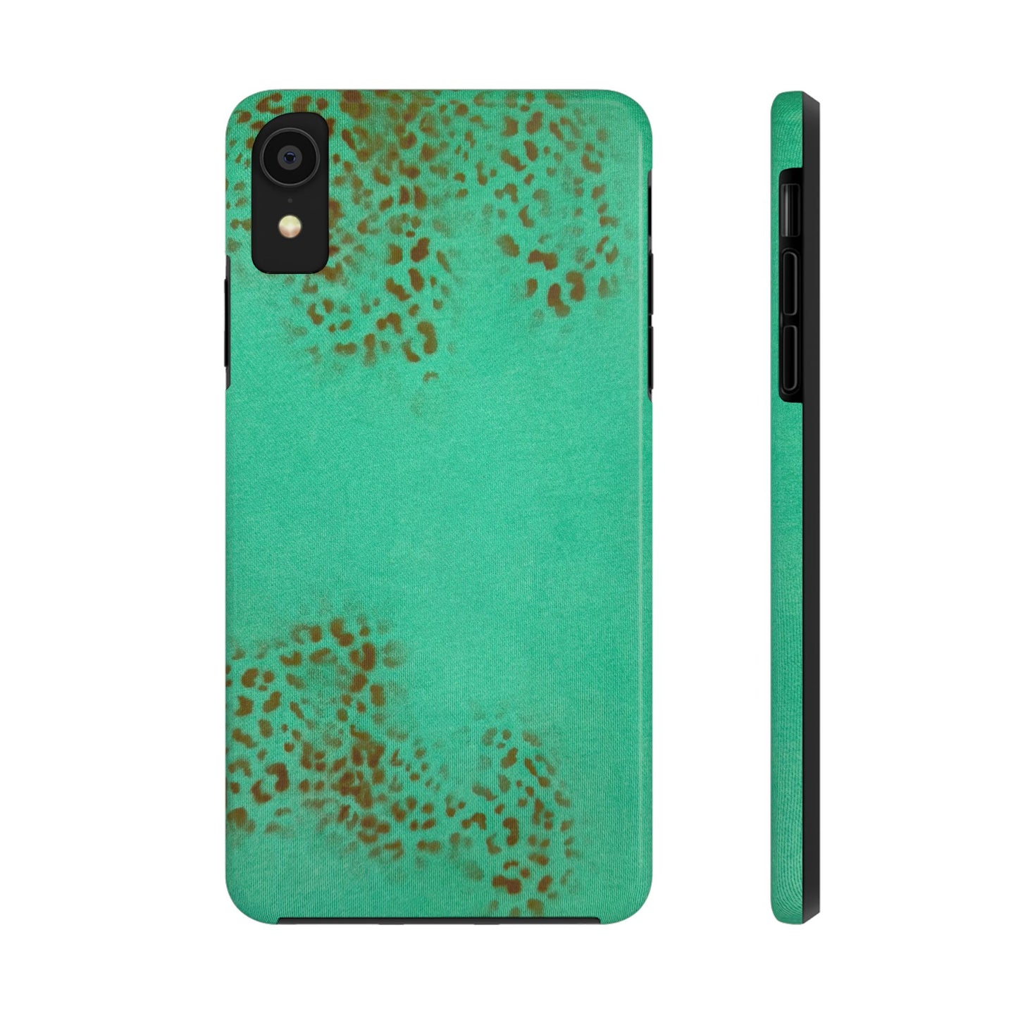 "teal cheetah" airbrush iPhone case