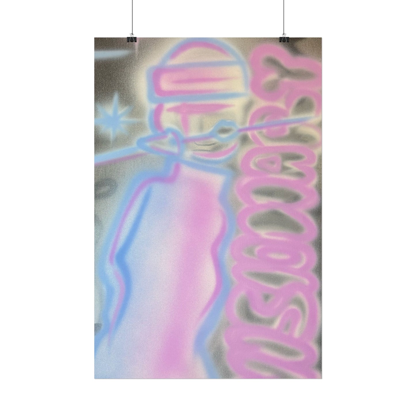 "visionary" pt. 2 airbrush rolled print