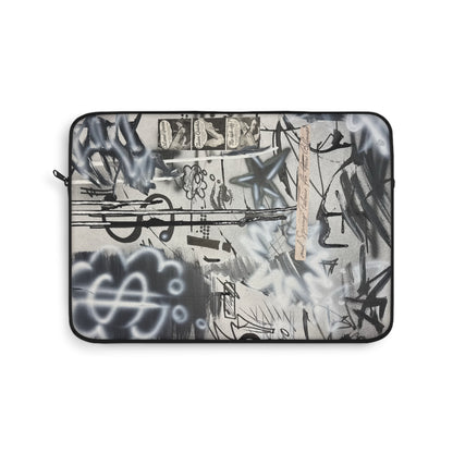 "monochrome mood" airbrush laptop sleeve