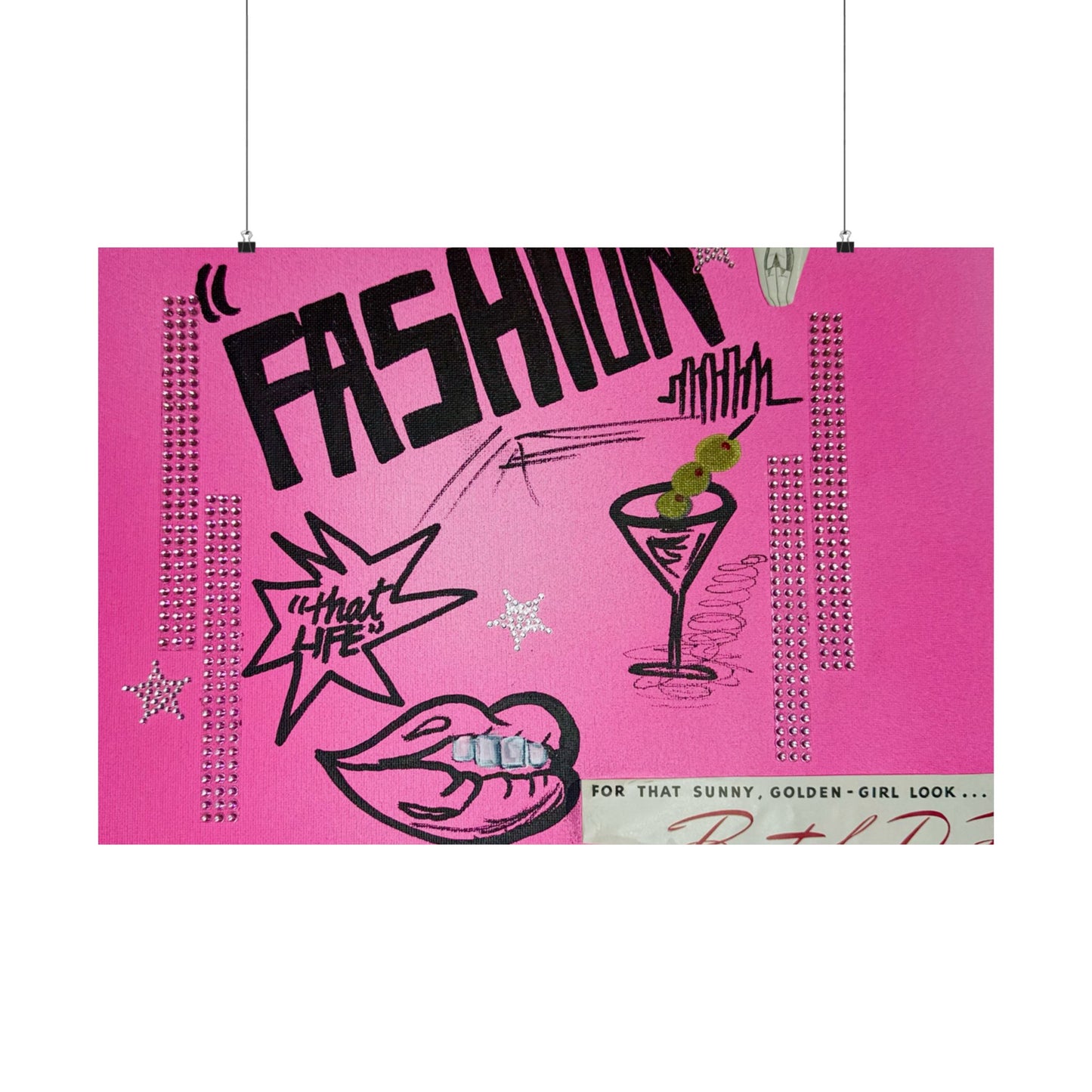 "high fashion" airbrush horizontal print
