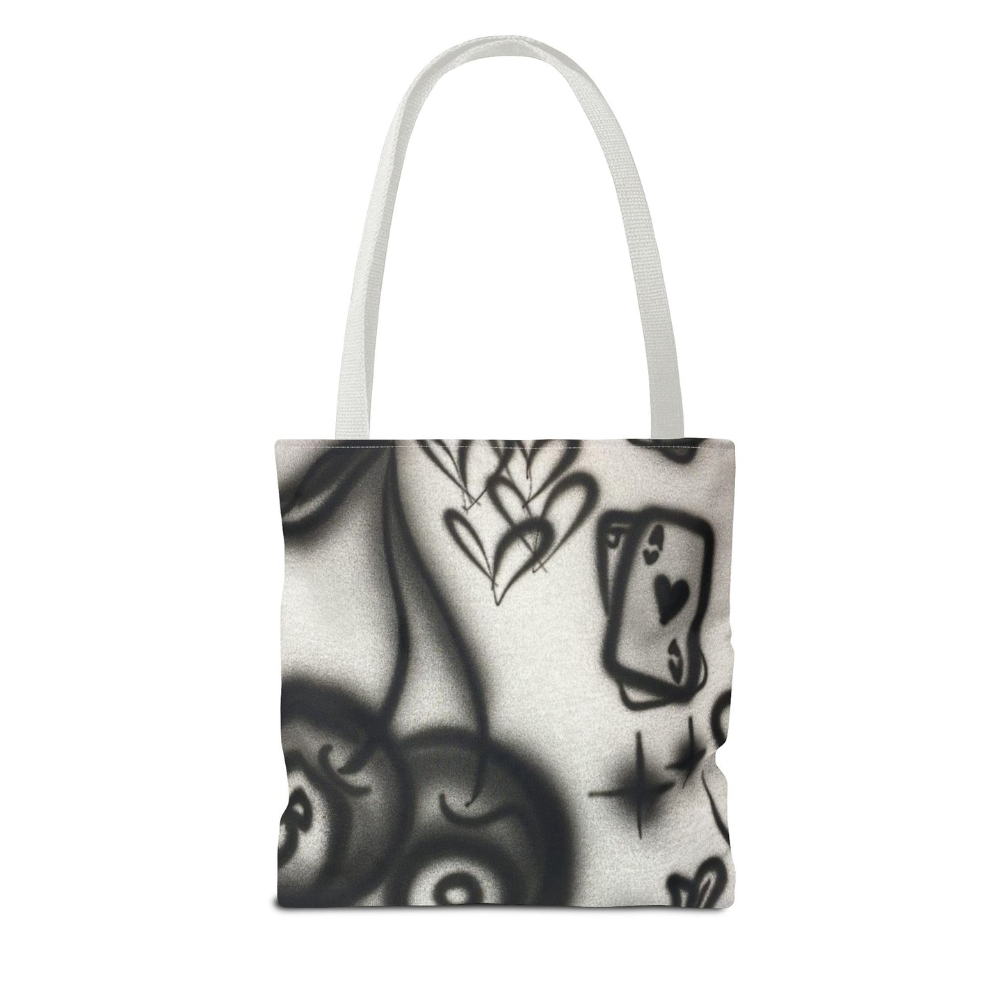 "hidden ace" airbrush tote bag