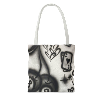 "hidden ace" airbrush tote bag