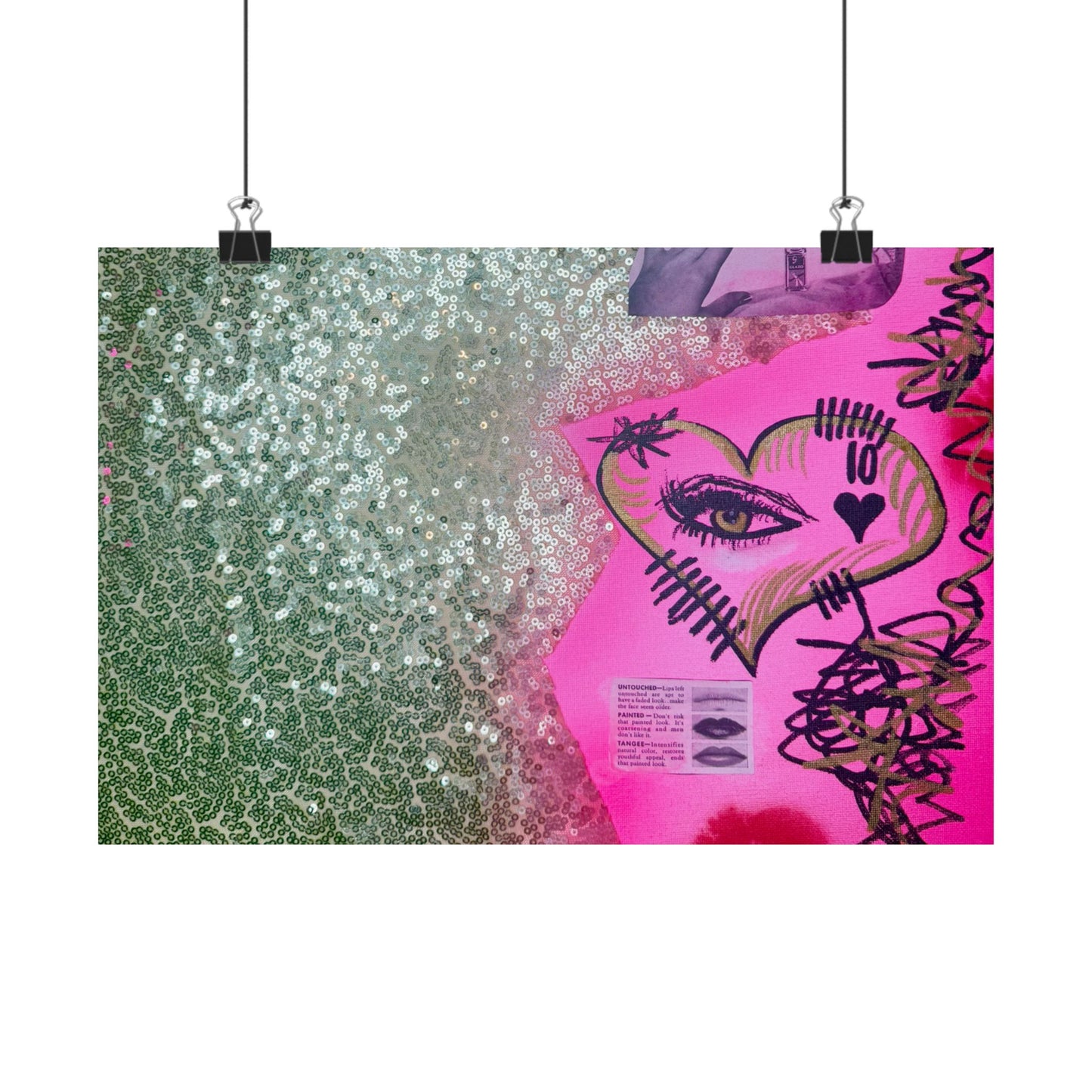 "glitter gloss" airbrush horizontal print