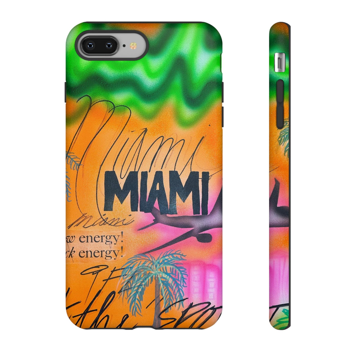 "miami, fl" airbrush iPhone case