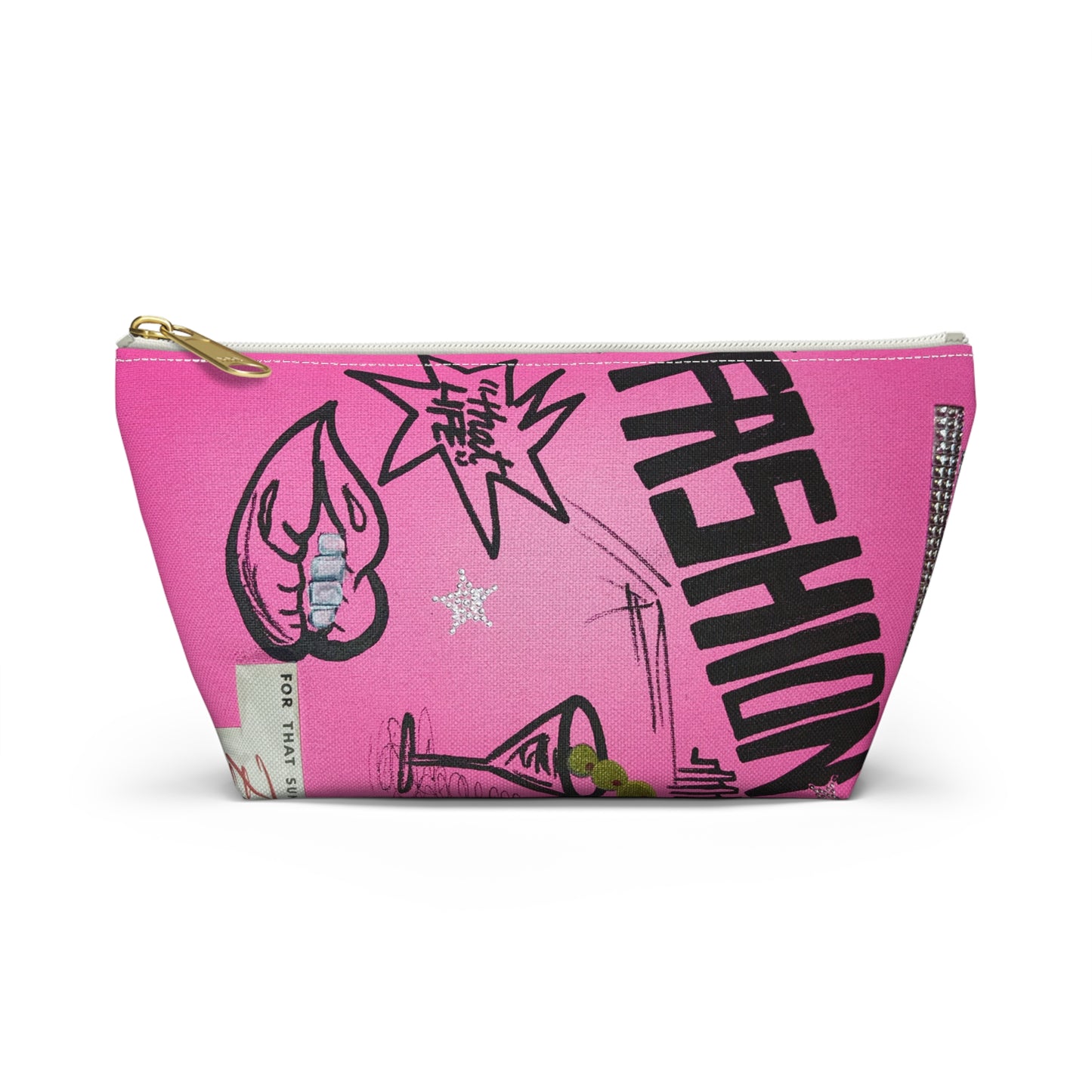 "high fashion" airbrush makeup pouch