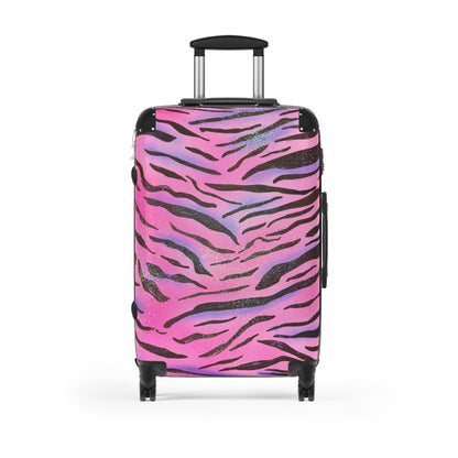 "glitter zebra" airbrush suitcase