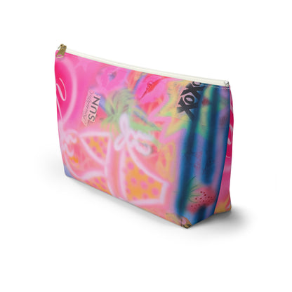 "santa monica strawberry" airbrush makeup pouch