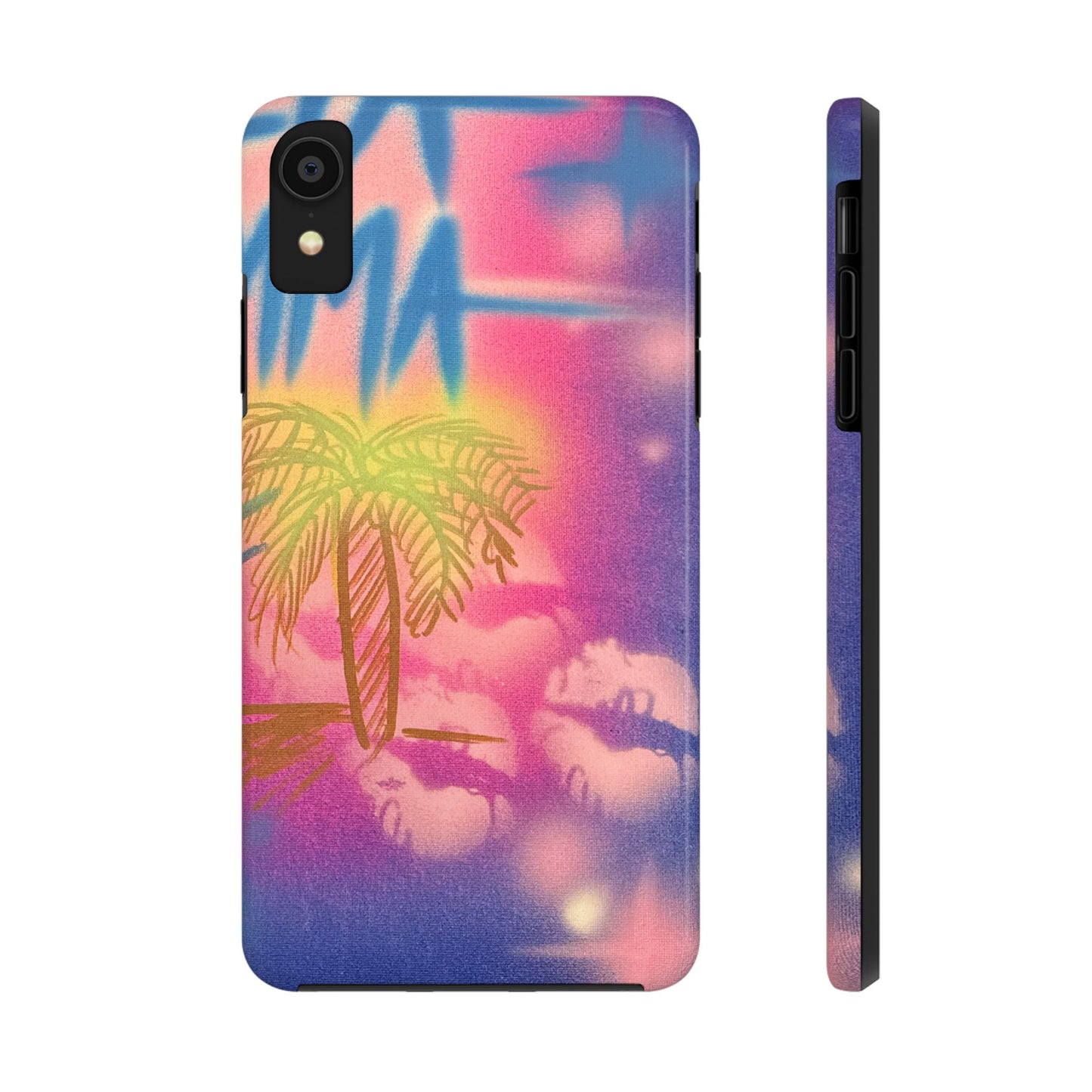 "glowy night" airbrush iPhone case